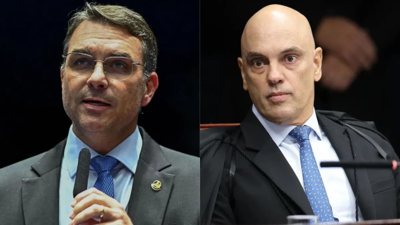 flavio bolsonaro e alexandre de moraes 
