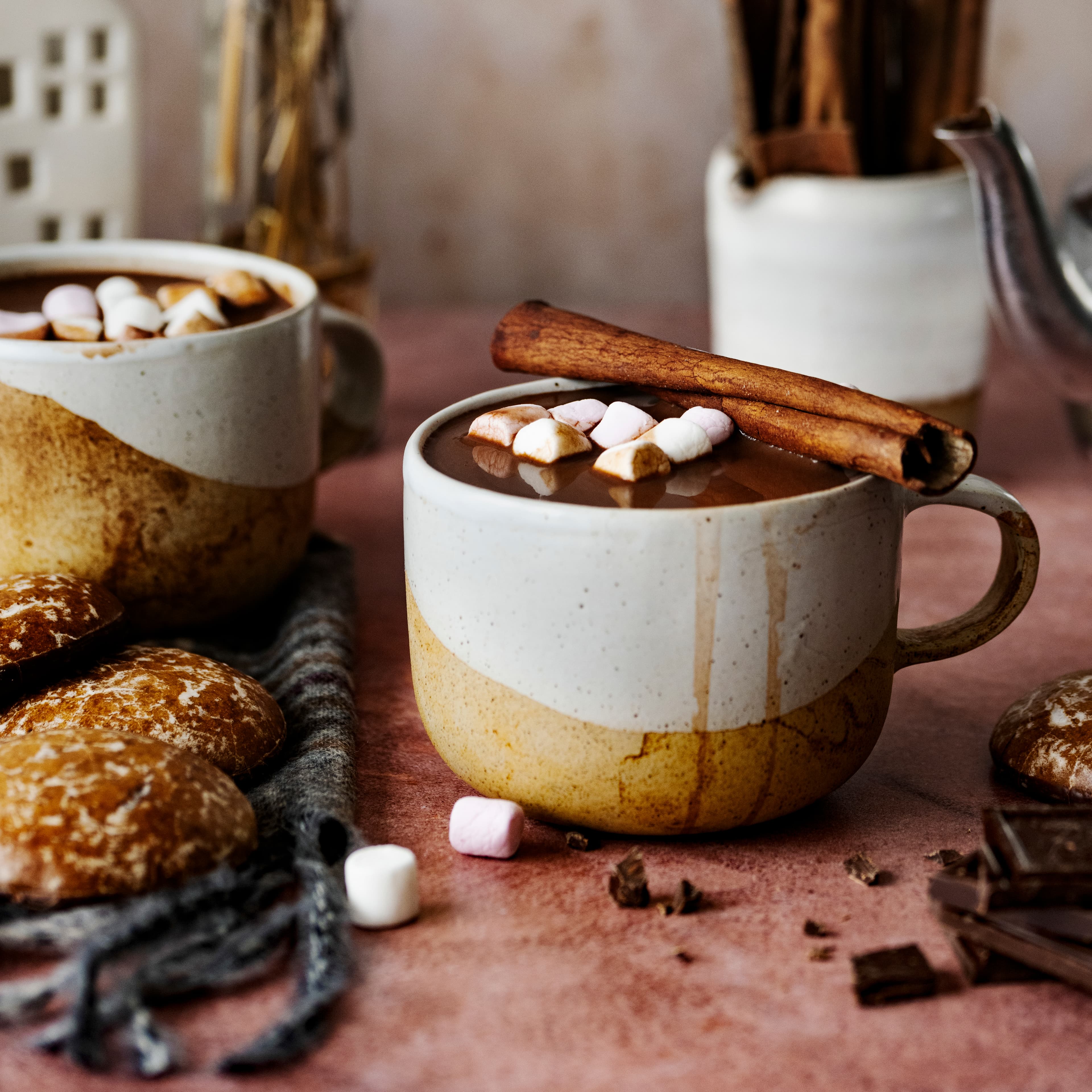 Chocolate quente com canela
