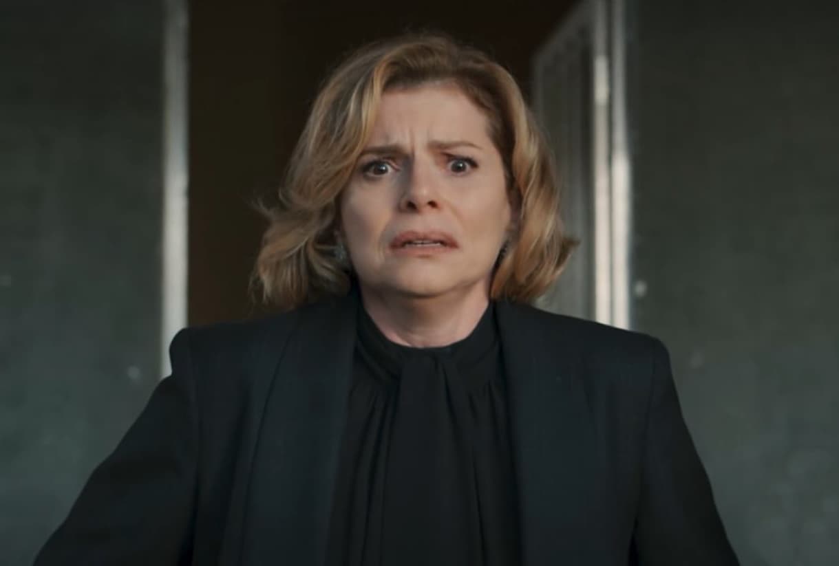 odete roitman com feição assustada